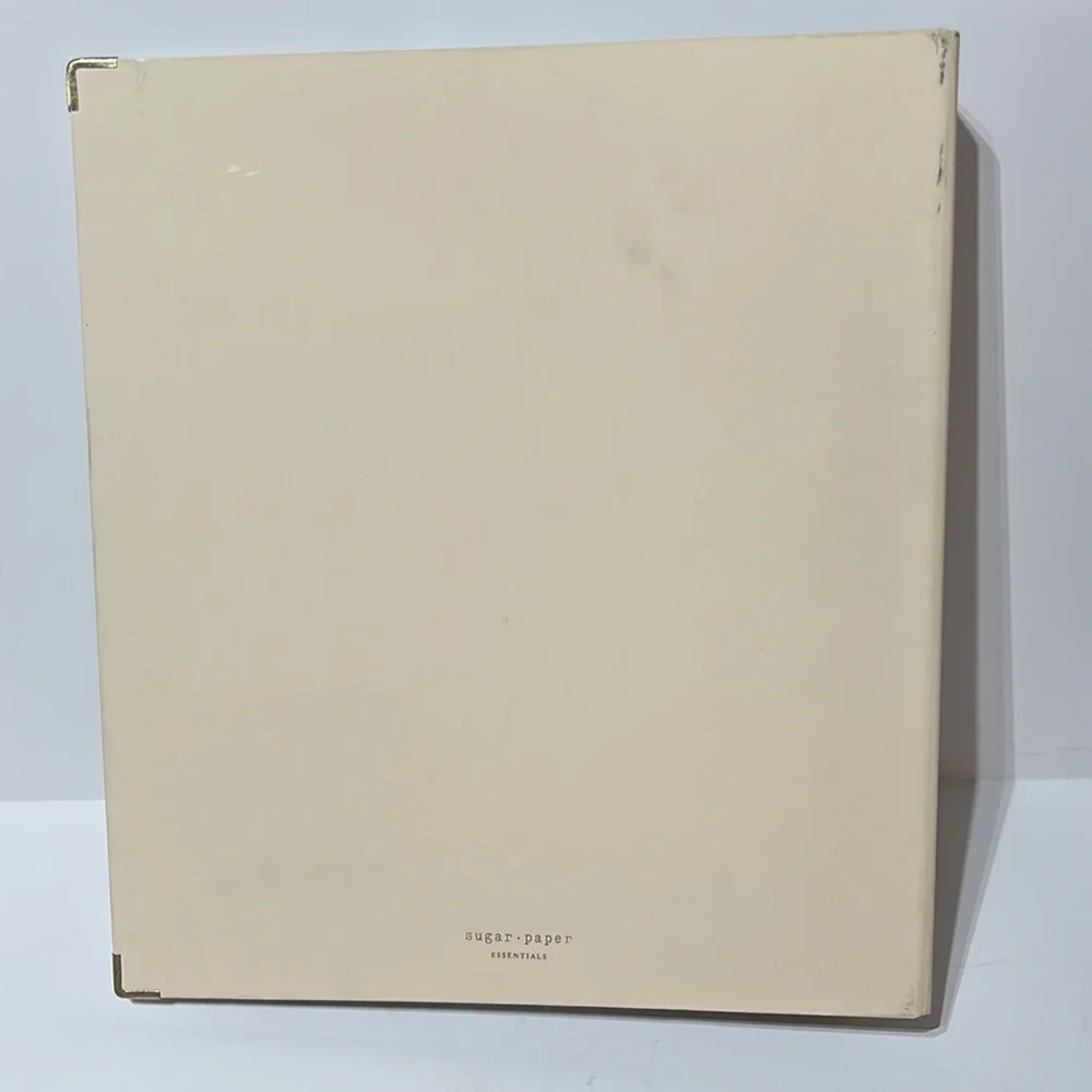 Sugar Paper Cream 3 Ring Binder with Divider Tabs